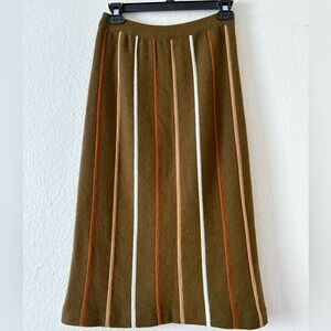 Vintage 1960’s Saint Charles Mid Century Wool Knit Pencil Skirt Sz SMALL France